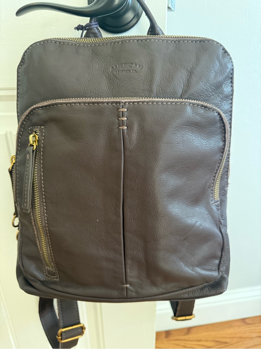 American Leather Co. Women’s Cleveland Dark Brown Leather Backpack